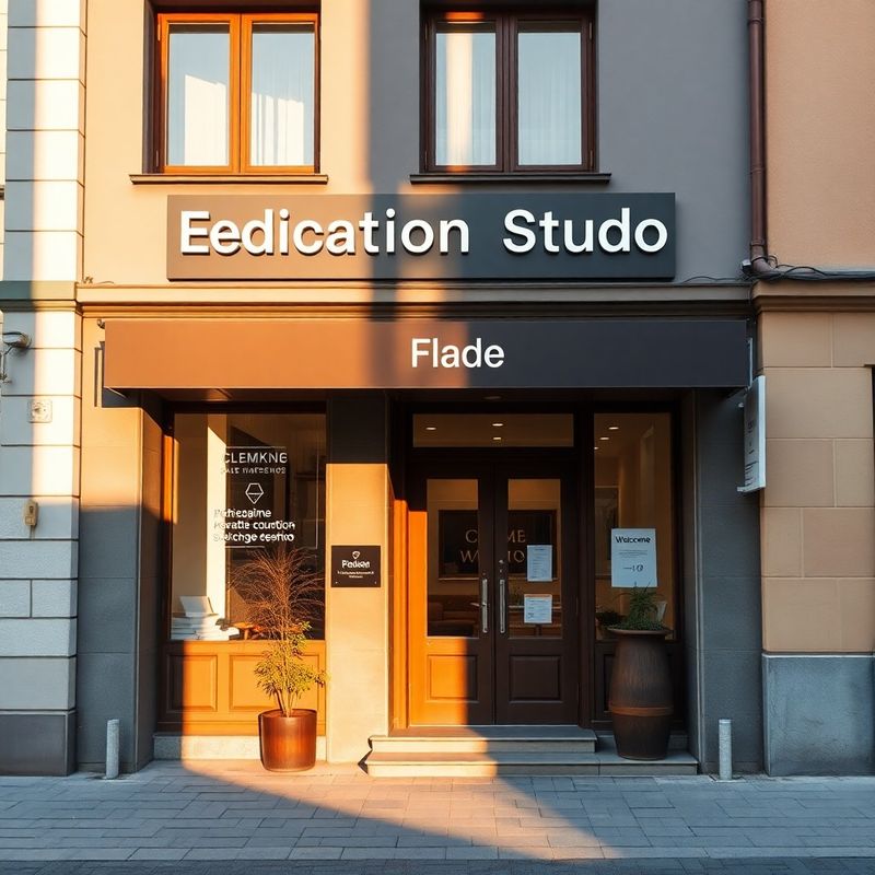 Intrarea centrului educațional StrategyInsider din Brașov