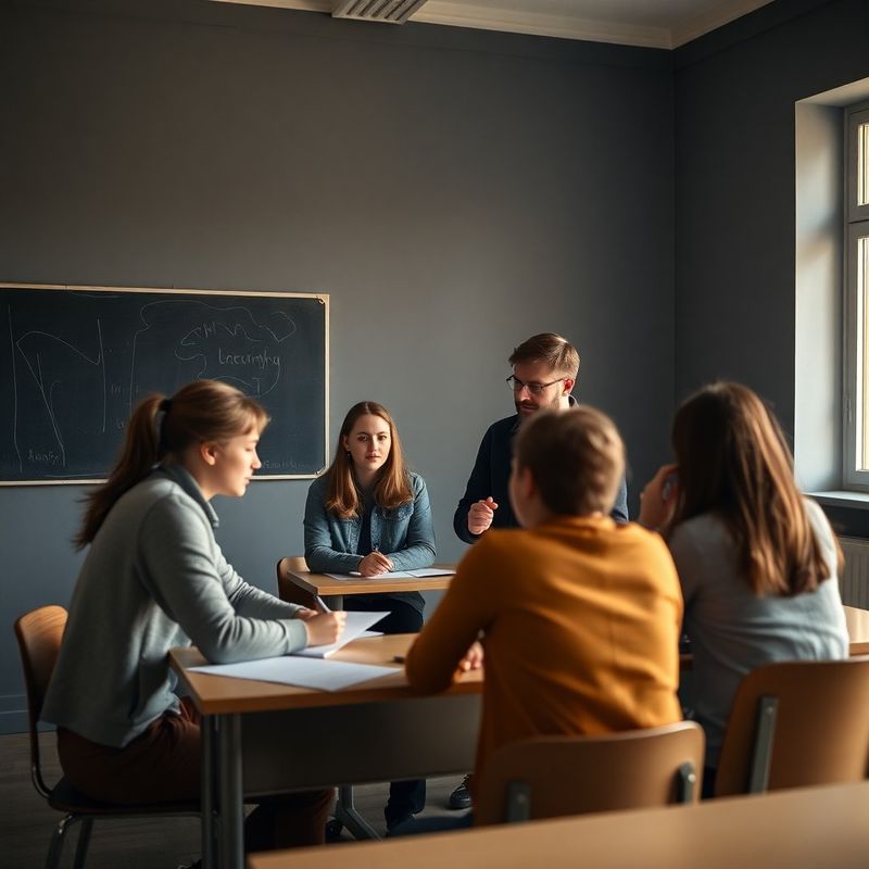 Grupă mică de elevi în timpul unui curs la StrategyInsider